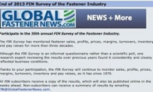 FIN Survey: How Did You and the Fastener Industry Do In 2013?