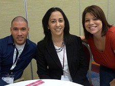 (l-r) Ryan Kertis, pricing manager, Simmi Sakhuja, Stelfast president, Jackie Hunter, Chicago branch manager